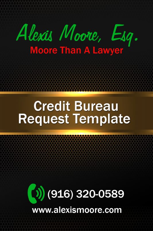 Credit Bureau Request Template